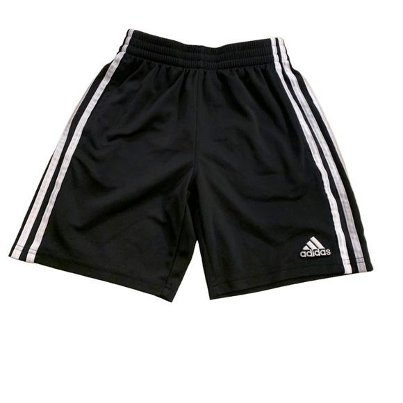 Adidas | Black and White Shorts Size Medium 10/12 Three Striped - Picture 2 of 8